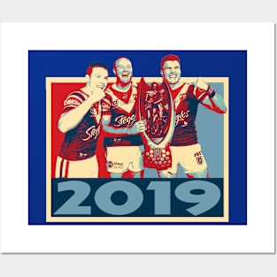 Retro Footy Moments - Sydney Roosters - PREMIERS 2019 Posters and Art